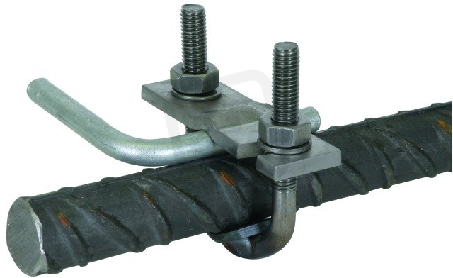 Třmenová svorka ocel, pro prům. 16-48mm, pro prům. 10mm a pásek 30-40mm