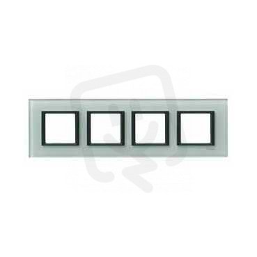 Unica Class Krycí rámeček čtyřnásobný, Grey glass SCHNEIDER MGU68.008.7C3