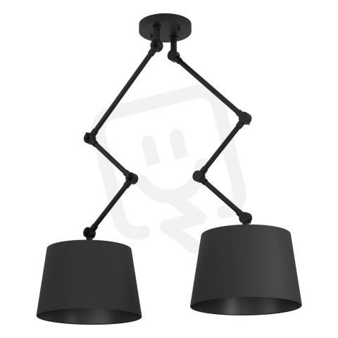 Stropní svítidlo PISTUNIO 2xE27 černá 80W IP20 EGLO 390113