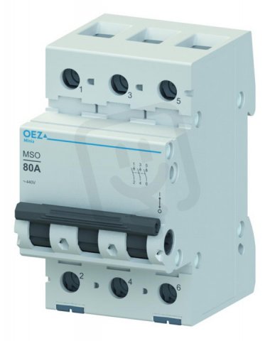 MSO-100-3 Vypínač In 100 A, Ue AC 250/440 V, 3pól OEZ:42347