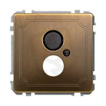 Schneider MTN297743 Středová deska s přídržným rámečkem, S-Design, antique brass