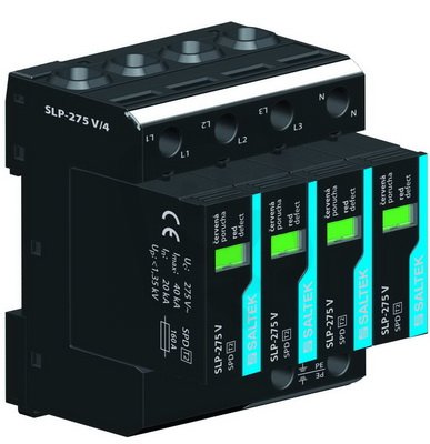 SLP-275 V/4 svodič přepětí TN-S 160 kA (8/20) SALTEK A01722