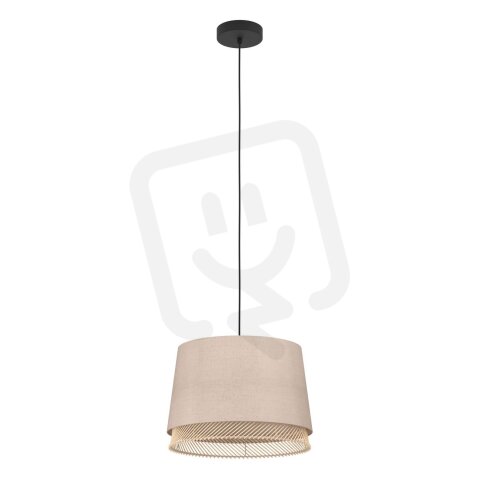 Závěsné svítidlo TABLEY 1xE27 černá/přírodní/bambus 1X40W IP20 EGLO 43975