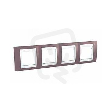 Schneider MGU6.008.876 Krycí rámeček Plus čtyřnásobný,Mauve/polar