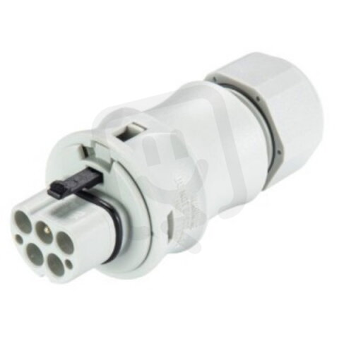 vidlice na kabel gesis RST, 5-pól, průchodka 6-10mm, šroubové svorky, šedá