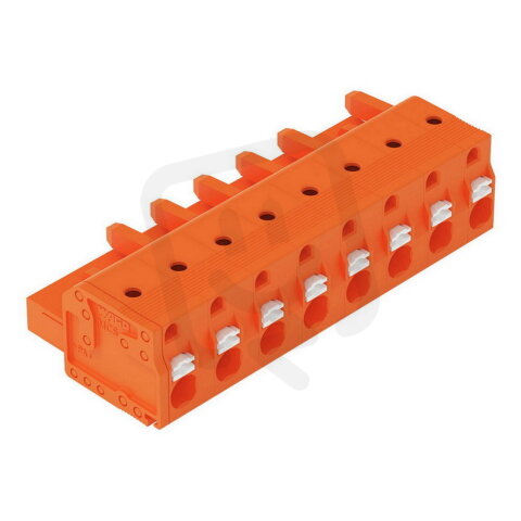 Pružinová svorka CAGE CLAMP oranžová 2,5mm2 8pól. oranžová WAGO 2231-708/026-000