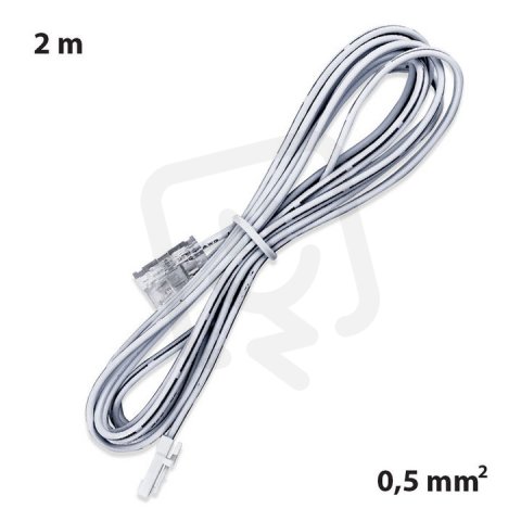 Připojovací konektor LED pásku šíře 10mm, 2m, bílý 12-24V max.3A ML-112.618.88.0