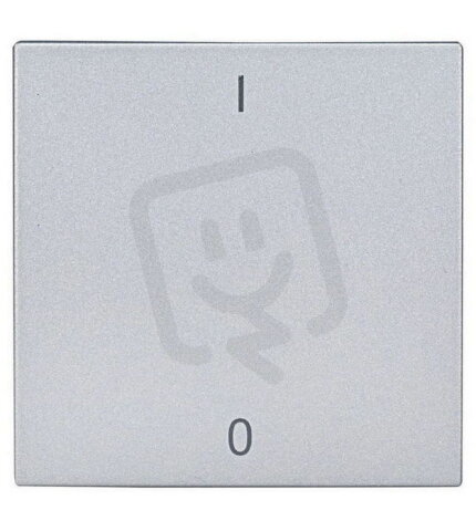 Kryt spínačů a ovladačů, symbol 1/0, stříbrný SCHRACK EV122317--