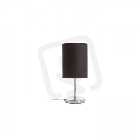 NYC/RON 15/20 stolní Polycotton černá/chrom 230V E27 7W RENDL R14061