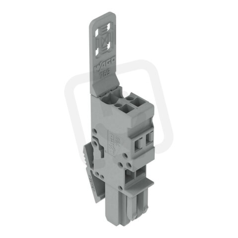 1vodičová pružinová svorkovnice, CAGE CLAMP, 4 mm2, Šedá WAGO 769-102/142-000