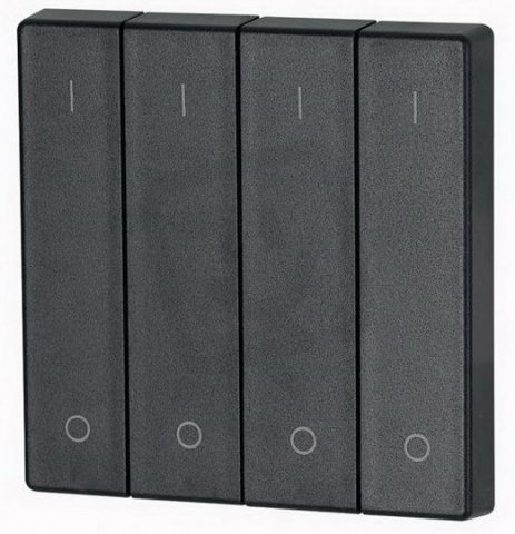 CWIZ-04/14 Kryt RF tlačítka 4x1/4 55x55mm 1-0 Antracitová matná Eaton 147600