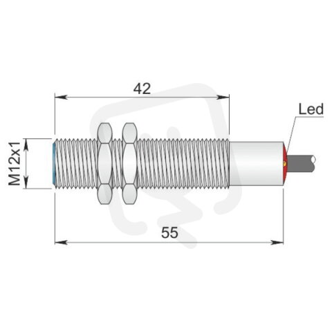 Indukční senzor d12 mm - Atex prach AECO SI12-A2 NO AD3