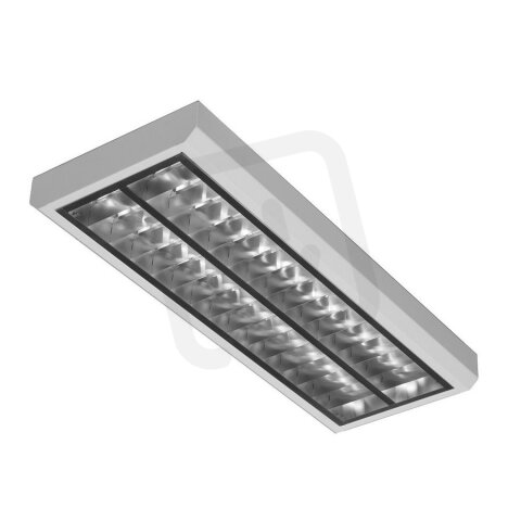 LLL2000, 2x LED 830, 611mm, mrížka AL lesk, prisazené, NONSELV 300mA