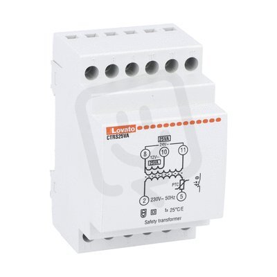 Lovato CTRS25VA Bezpečnostní transf 25VA (230VAC/12-24VAC)