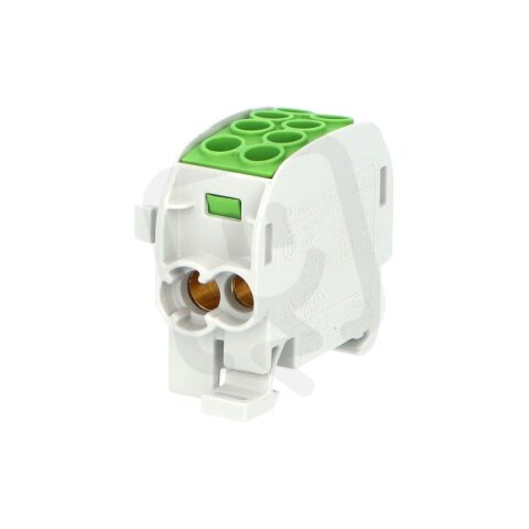 Svorkovnice rozbočovací HLAK 35//1 C PE 202A 1pól. CU IP20 zelená na DIN 1003160