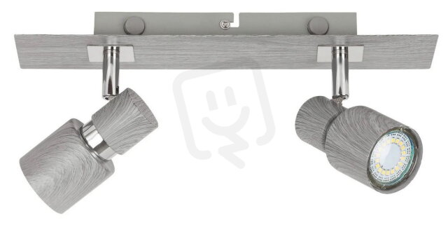 Merkur GU10 2x 50W IP20 stříbrný dub RABALUX 6126