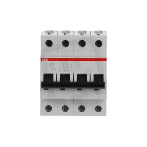 S204-D40 4 fázový jistič 40 A char. D 6kA ABB 2CDS254001R0401