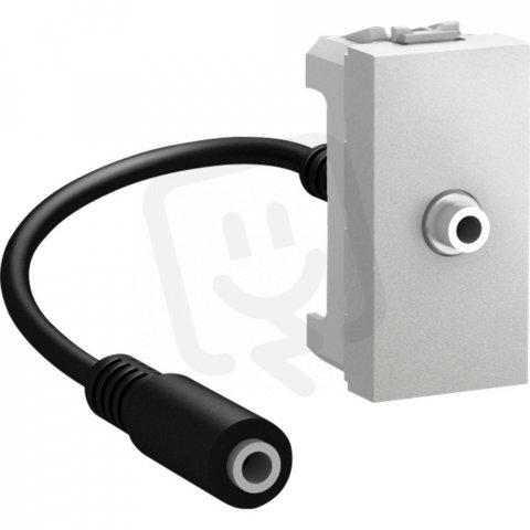 Unica Mini jack audio 3,5 mm konektor, Aluminium SCHNEIDER MGU3.433.30