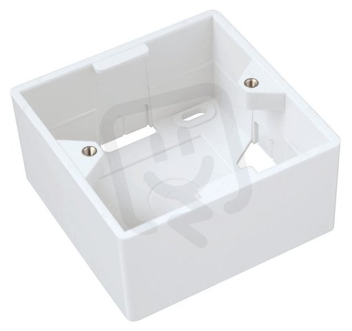 Box na omítku pro zásuvku SX9 bílý 80 x 80 x 32mm SOLARIX 23100090