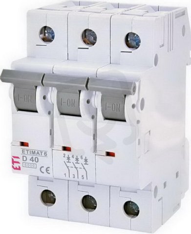 Jistič ETIMAT 6 3p D40 6kA ETI 002164520