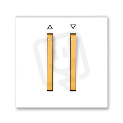 Kryt žaluziový 2 páčky s potiskem 3559M-A00662 43 bílá/ledová oranžová Neo ABB