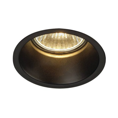 SLV HORN 1 vestavné svítidlo QPAR51 kulaté černé matné 50W vč. upínacích pružin