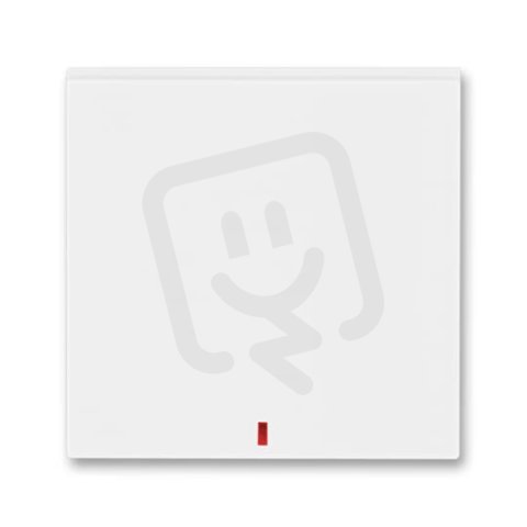 Kryt vypínače s červeným průzorem 3559H-A00655 03 bílá/bílá Levit ABB