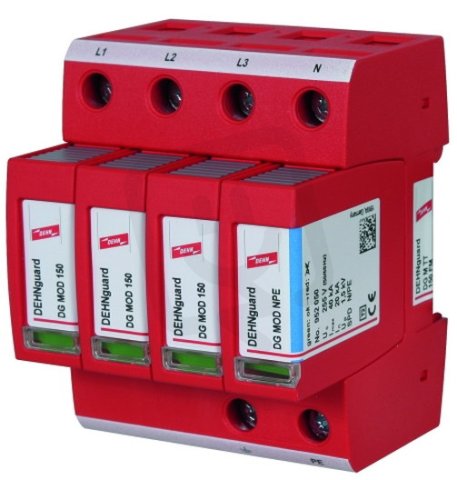 Svodič přepětí DEHNguard M 4-pólový pro TT a TN-S systémy 952328