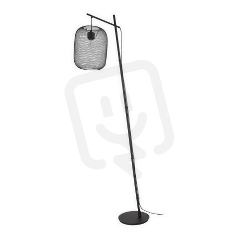 Stojací svítidlo WRINGTON černá síťové stínidlo 60W IP20 EGLO 32468