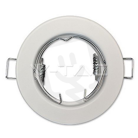 GU10 Housing Round White,  VT-778