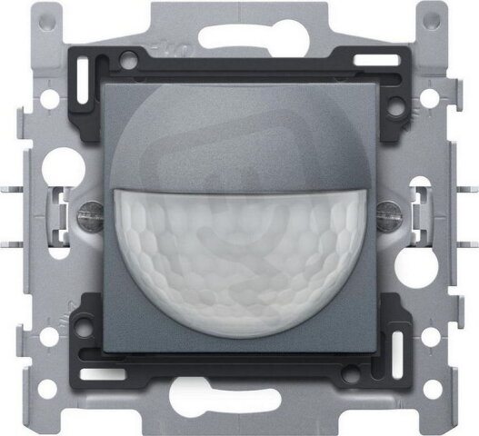 Detektor pohybu 230V/10A 180°/8m-ALU STEEL GREY NIKO 220-78010