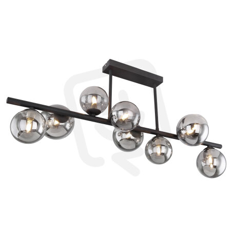 Stropní svítidlo RIHA černá 9xG9 LED 3.5W 230V, 80lm, 3000K GLOBO 56133-9D