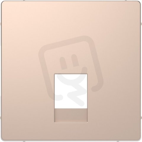 Centrální deska Merten D-Life RJ11/RJ12 kov Brushed Gold SCHNEIDER MTN4215-6051