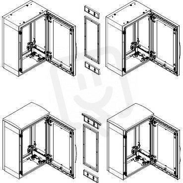 Schneider NSYSUPLA3G 7035 Vyrovnávací sada pro PLA hl.320mm