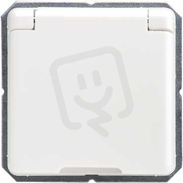 ELSO zásuvka s klapkou, 250V, 16A, čistě bílá 205534