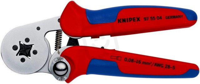 KNIPEX Samonastavitelné kleště pro lisování kabelových koncovek 180 mm