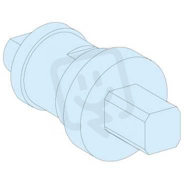 Schneider 09986 Dveřní vložka se čtvercovým trnem 6mm, IP55