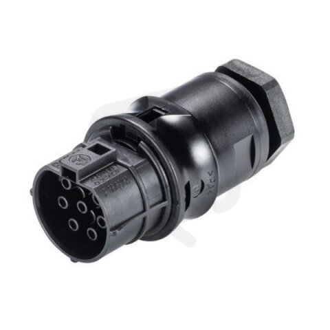 zásuvka vestavná gesis RST, 7-pól, šroubové svorky, M20, černá