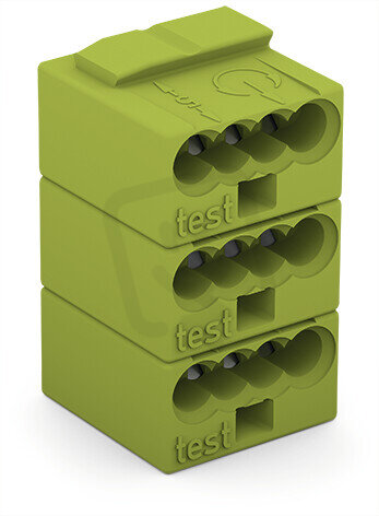 Konektor (zásuvka) PUSH WIRE d0,8 mm oranžová 4pól. WAGO 243-744/000-012