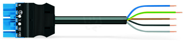 Konektor s připojovacím kabelem Cca modrá 5pól. WAGO 771-9385/267-701