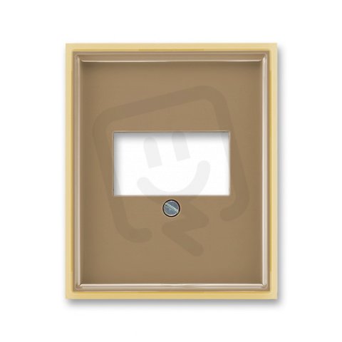 Kryt zásuvky komunikační USB nab 5014E-A00040 25 kávová/led. opálová Element ABB