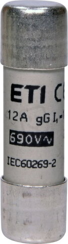 Válcová pojistka CH14 gG 12A/690V ETI 002651029