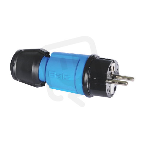 Vidlice CZ + SCHUKO modrá 16A 3p 230V IP44, max. do 3 x 4 mm2 BALS 7370
