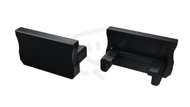 Koncovka profilu EC-PROFIL A BLACK (12-0012-01) GREENLUX GXLP1402