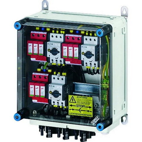 Připojovací skříň FV 6x string, 3x vstup střídače se spínačem HENSEL MI PV 2263