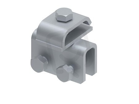 Držák vedení na podstavci, drát 8/10mm, l-60mm, materiál StZn GROMTOR 404912