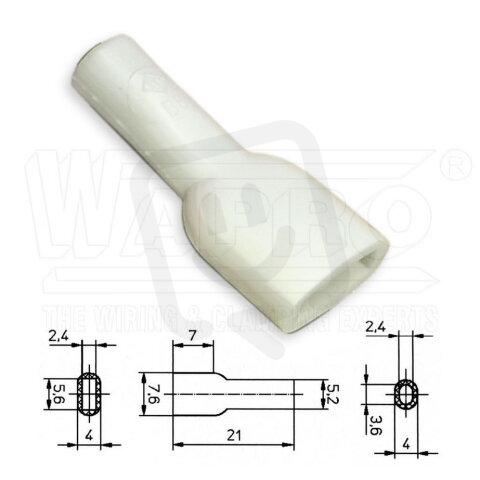 KRT2-48-PVC-WH kryt pro lisovací konekto