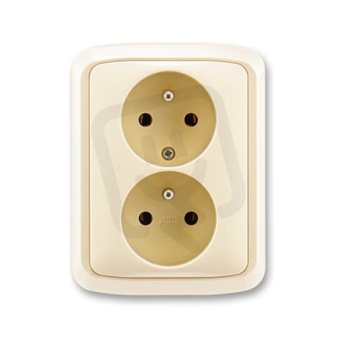 ABB Tango Zásuvka kompletní CZ1x2 16A 250 Vstř. slonová kost BLISTR