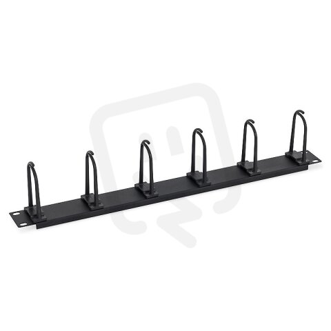 19'' vyvazovací panel 1U,háček 60x30mm zacvakávací 9x9 TRITON RAB-VP-X11-A1