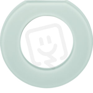 Rámeček skleněný, zakončovací díl, Serie Glas, sklo, bílá HAGER WTD7173GWG